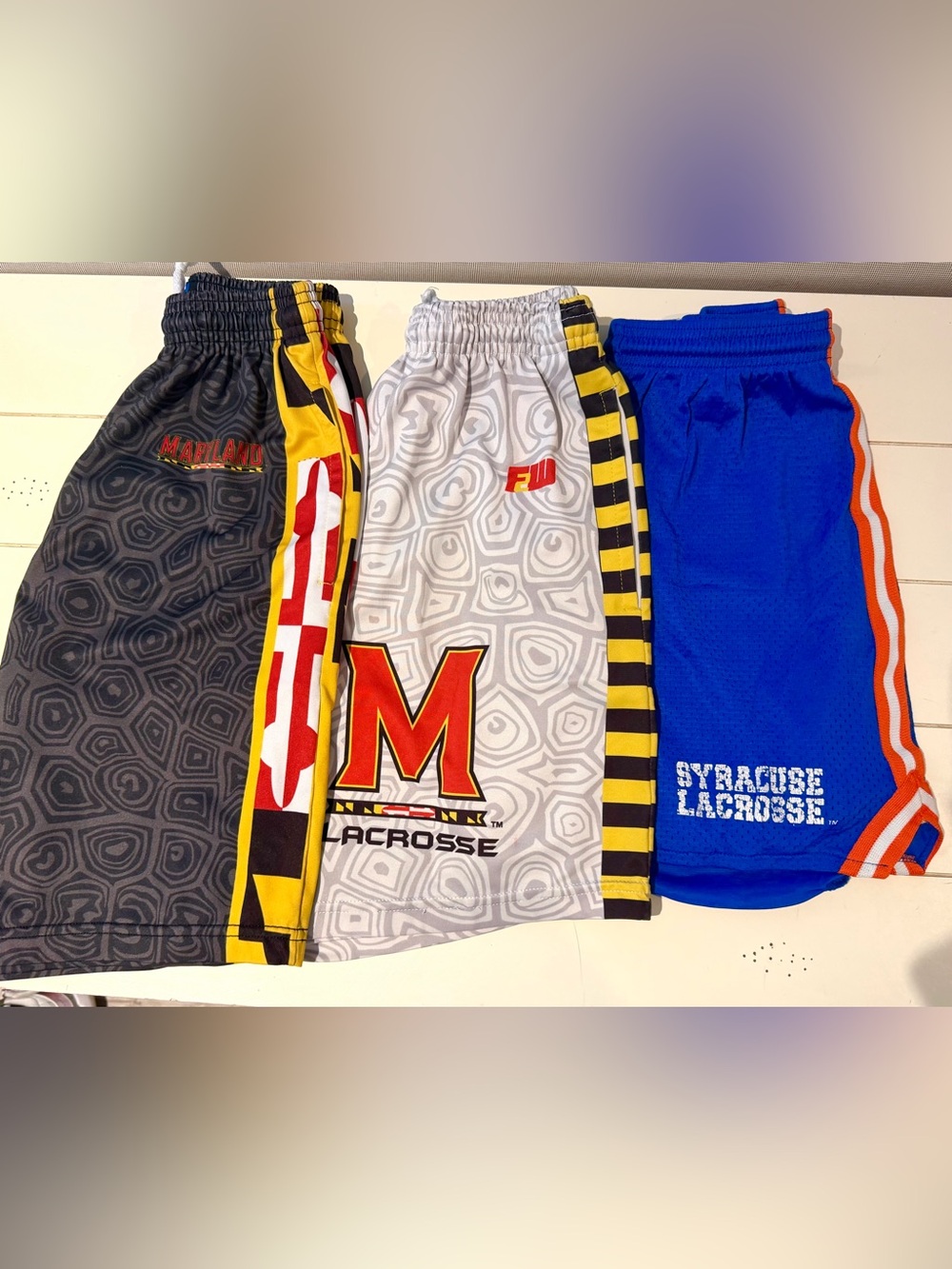 Maryland Syracuse Lacrosse Shorts Youth medium 8-10 bundle